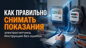 снимать показания электросчетчика